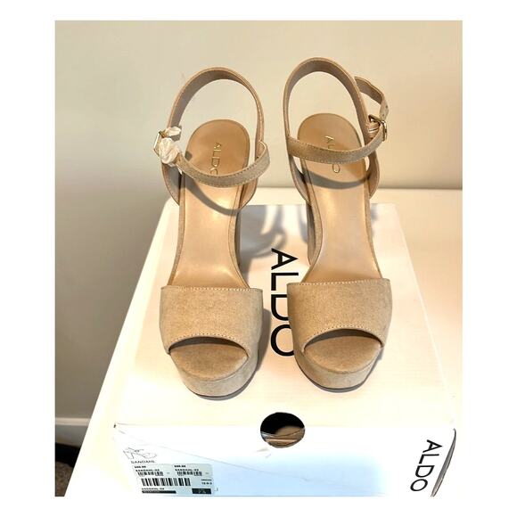 ALDO- Cream- Sandahl platform pumps- size 7.5- New in box - Picture 2 of 5